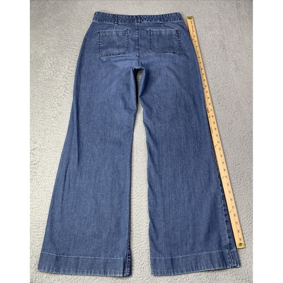 Sundance Jeans Womens Size 4 Waist 29" Baggy Flare Mid Rise Cotton Blend - Picture 9 of 10